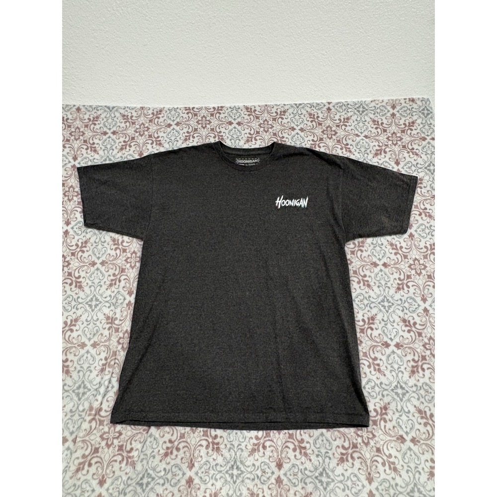 Hoonigan RS200 Retro Graphic Tee Mens XL Charcoal Grey Short Sleeve T-Shirt